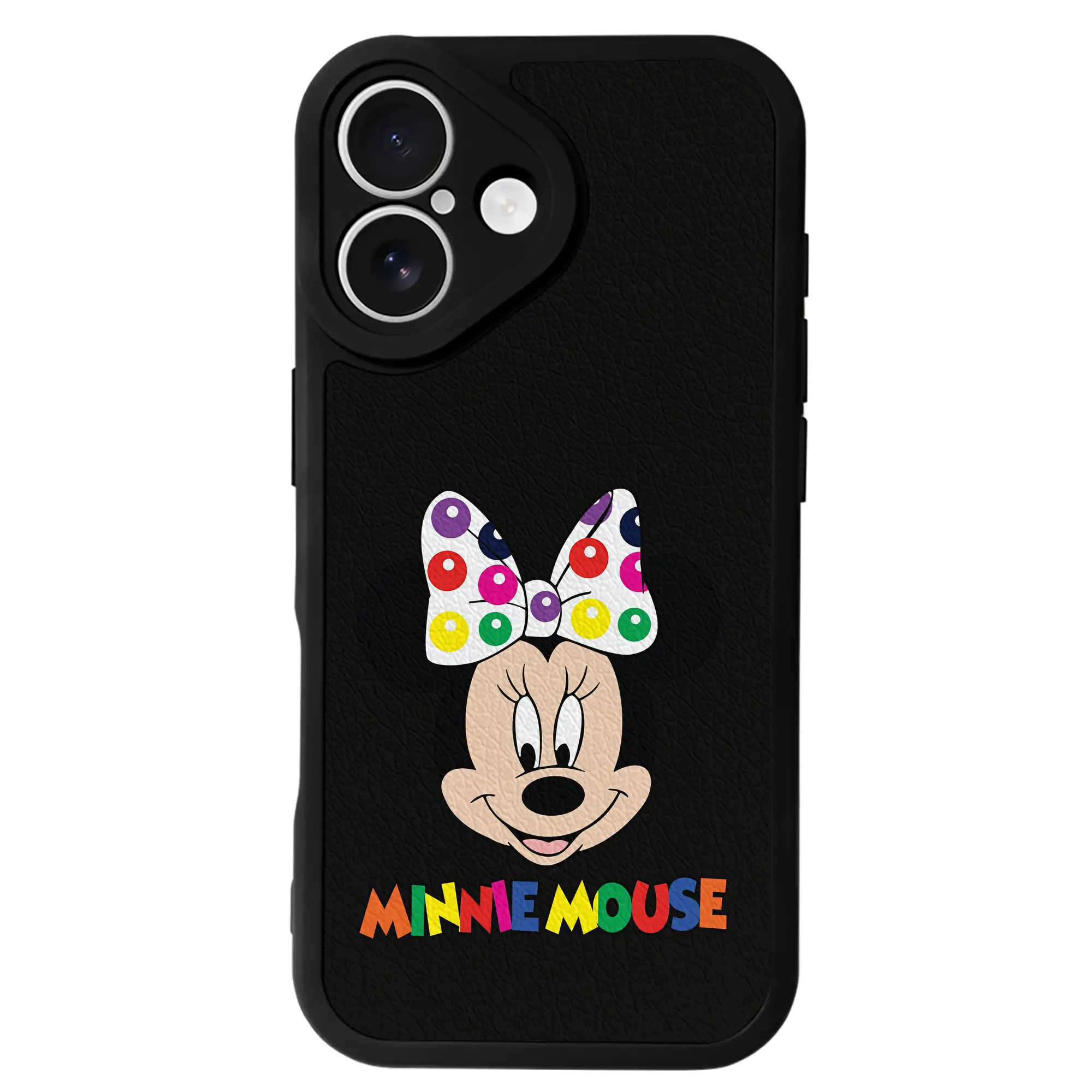 ミッキーマウス（Mickey Mouse） グッズ ミッキーマウス（Mickey Mouse） - IPhone 16シリーズ対応 ・ シリコンスマホケース ・ レザー調 ・ 高精度フィット ・ 耐衝撃 ・ ワイヤレス充電対応 ・ 精密カット
